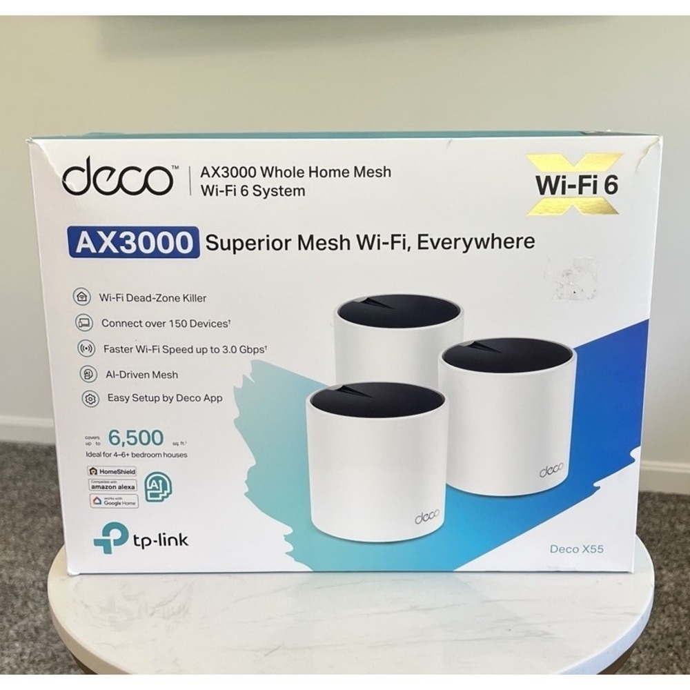 TP-Link Deco X55 AX3000 Whole Home Mesh WiFi 6 System CIB